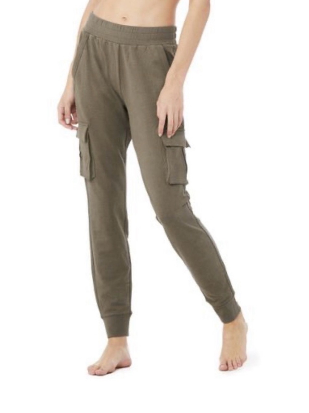 Alo Yoga Cargo Jogger Pants in Olive.